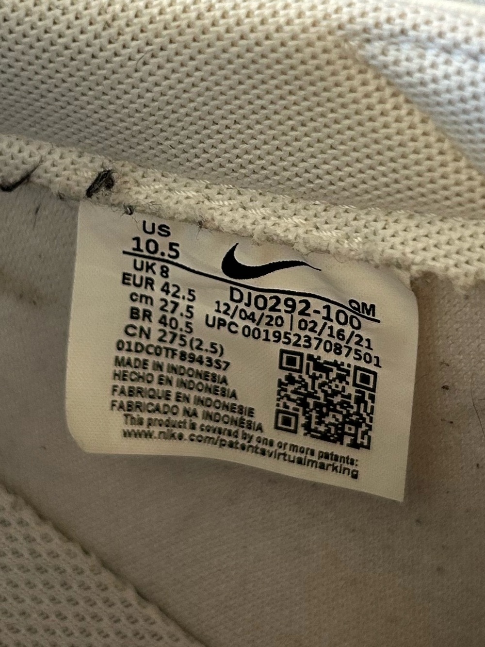 Nike | Women’s Triple White Leather Platform Blazer Low-Top Platform Shoes 10.5 - Picture 16 of 16